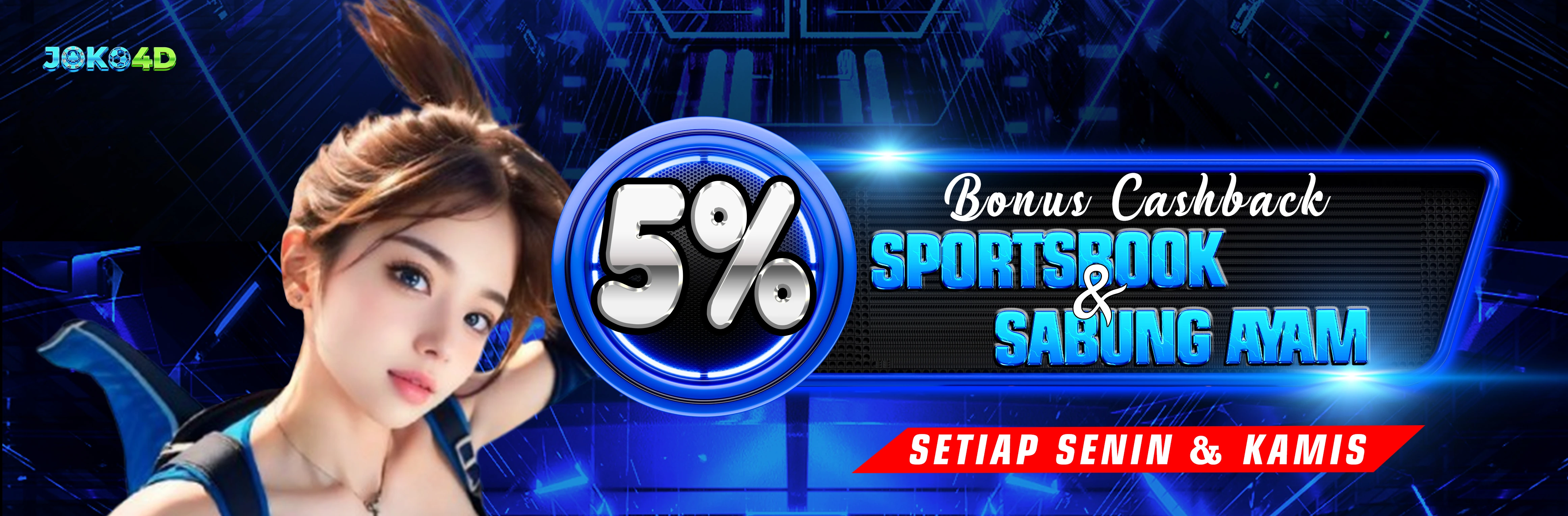 BONUS CASHBACK 5%