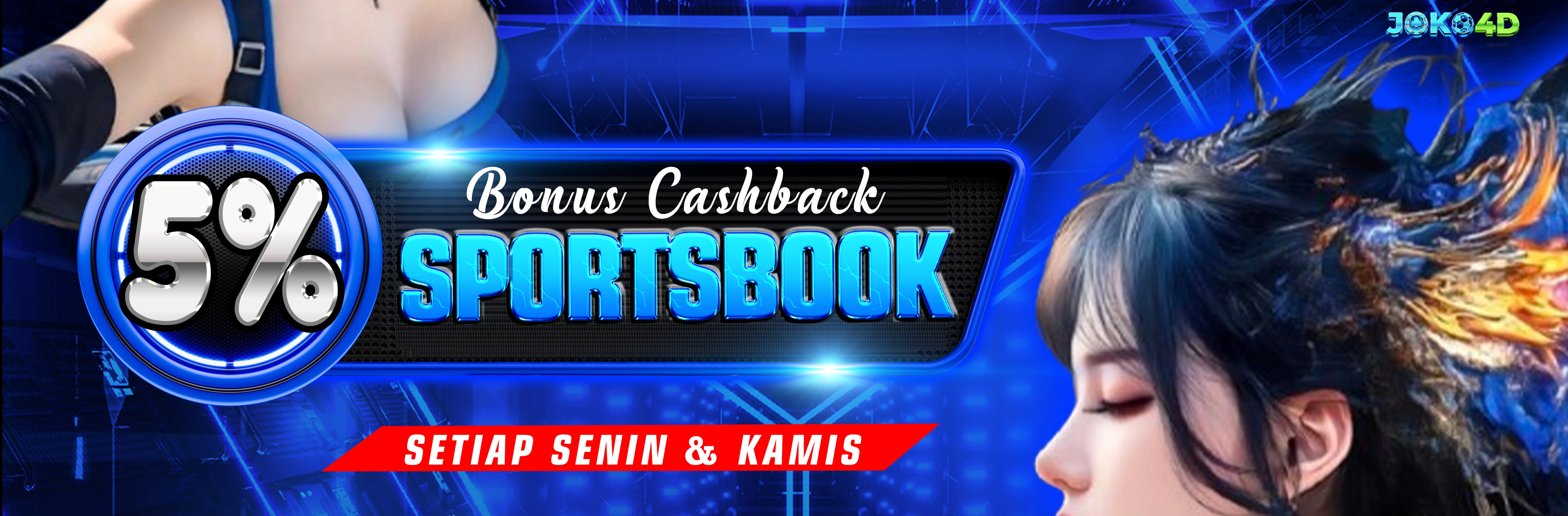 BONUS CASHBACK 5%